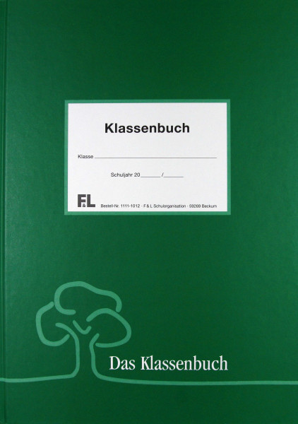 Klassenbuch gebunden, grün