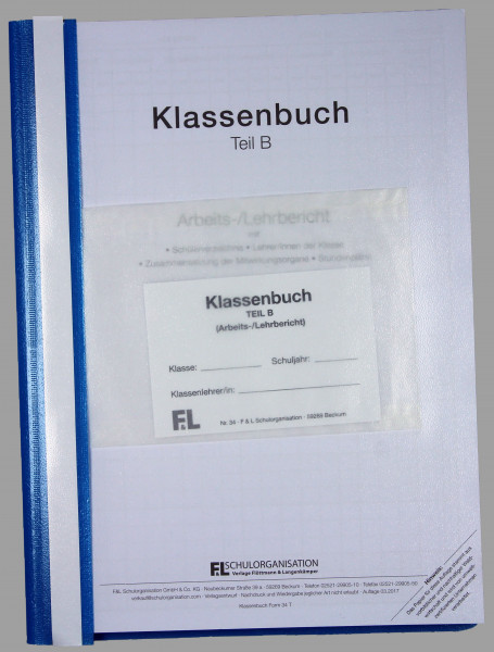 Klassenbuch HS NRW Teil B wochenweise, Inhalt