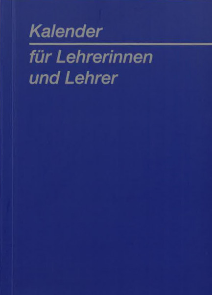 Lehrerkalender Urtyp blau Ausgabe 2025/2026